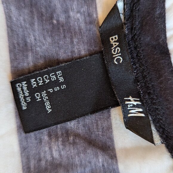 Navy and White Oversize Tank Top - Picture 7 of 7